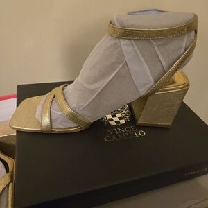 Vince Camuto Gold Women's Heeled Sandals
